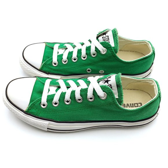 green and white chuck taylors